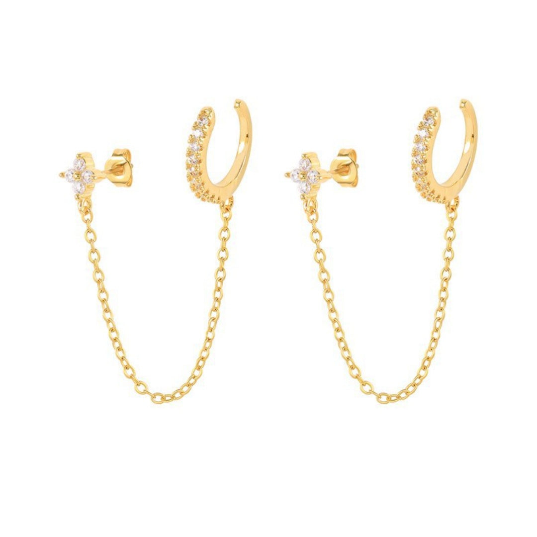 Starry Sky Cloud Light Luxury Earrings High-End