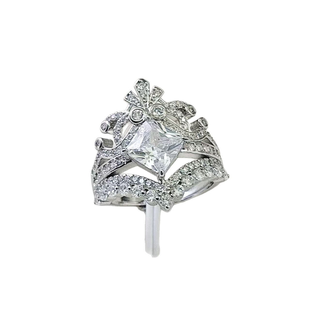 Light Luxury Full-Diamond Moissanite Stackable Ring