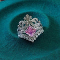 Light Luxury Full-Diamond Moissanite Stackable Ring