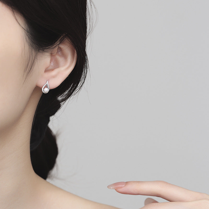 S925 Sterling Silver Elegant All-Match Freshwater Natural Pearl Necklace Popular Among Influencers