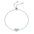 Set With Top-quality Moissanite, This Luxurious And Fashionable Light Luxury Jewelry Silver Bracelet Is Made Of S925 Silver Electroplated With Platinum